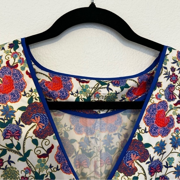 Summersalt The Could 9 Silky Pajama Set Shirt Shorts Floral Size 2XL Women’s - Picture 8 of 12